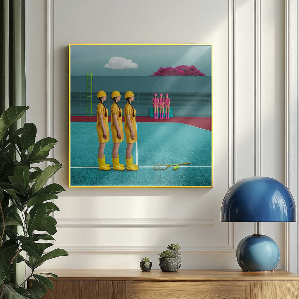 Surreal Tennis Court