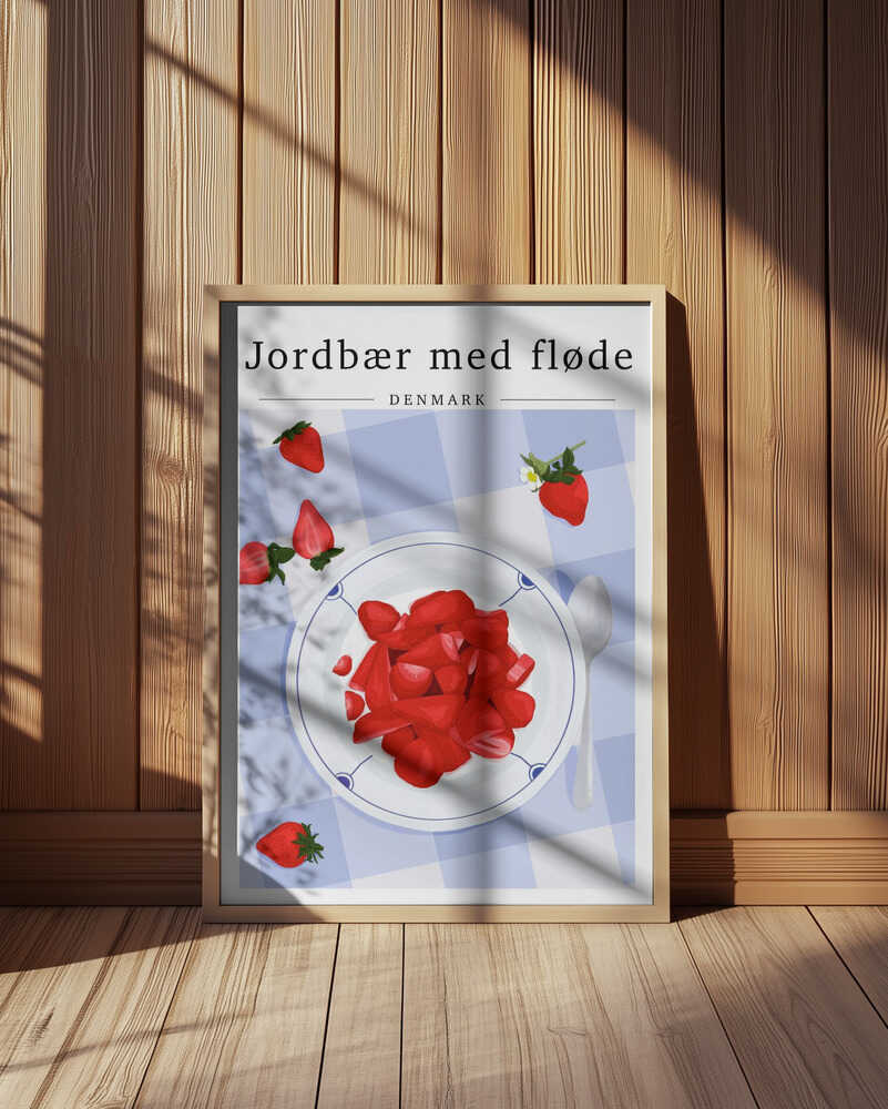 Jordbær Med Fløde