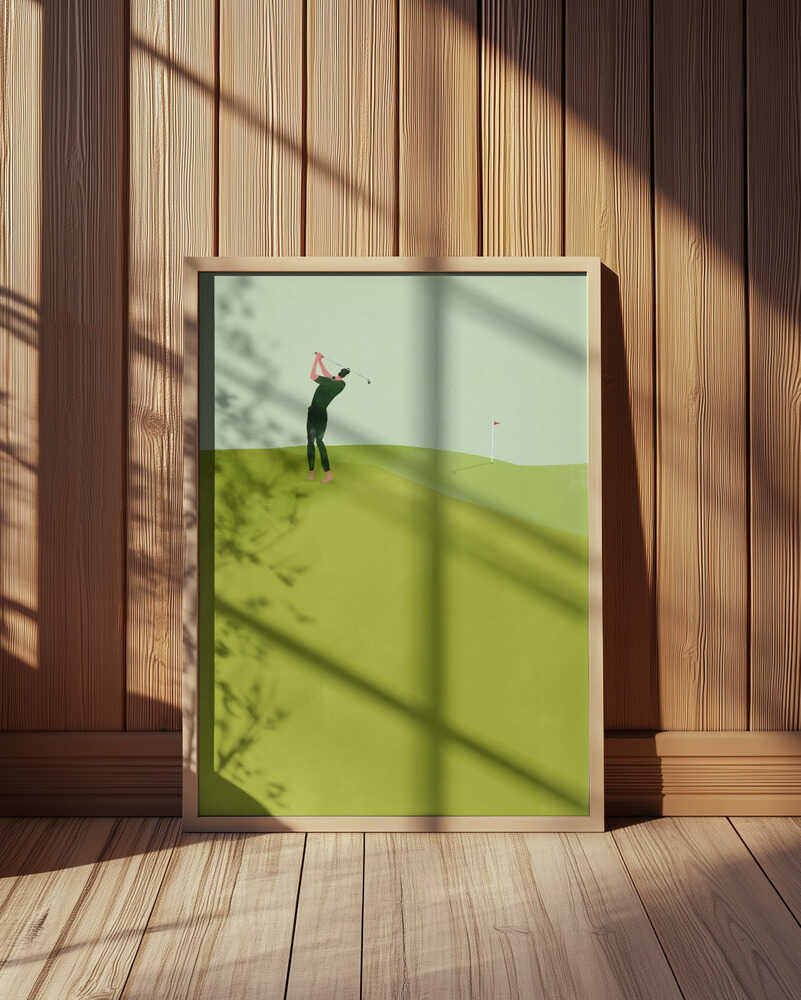 Golfer's Green Swing