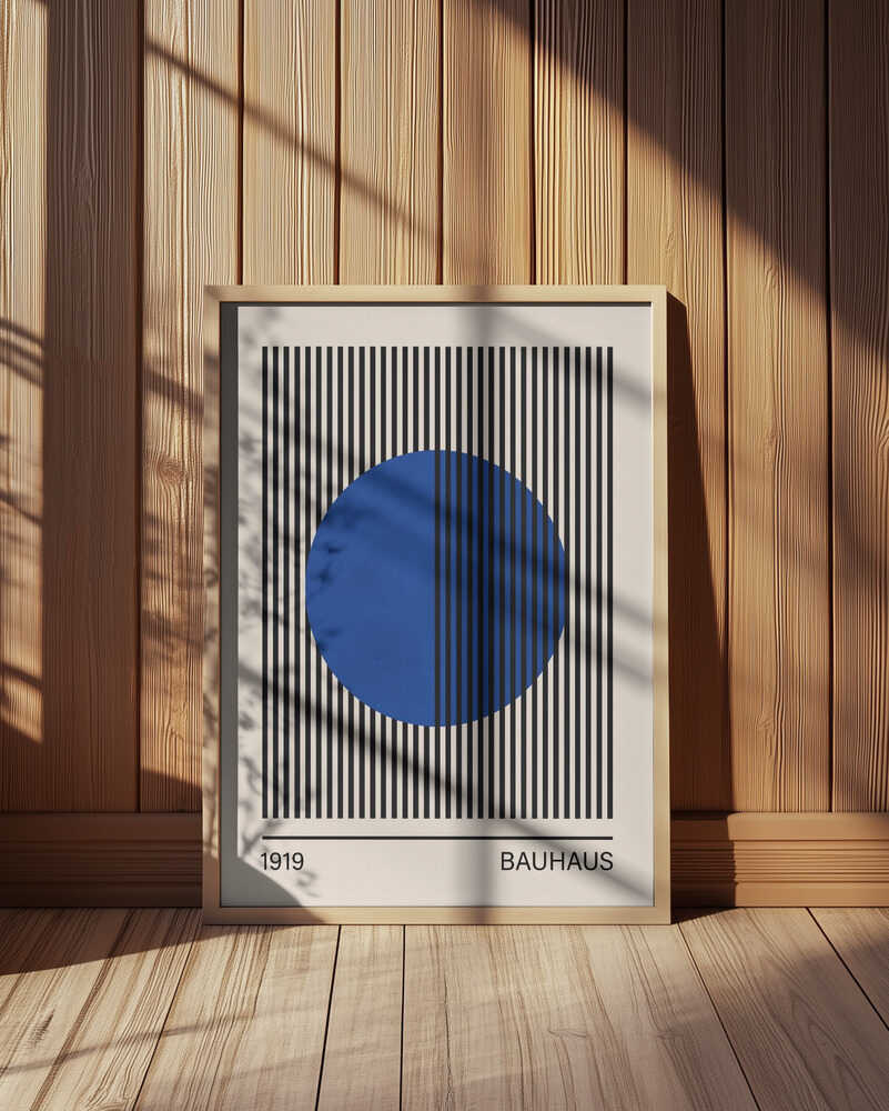 Geometric Blue Circle