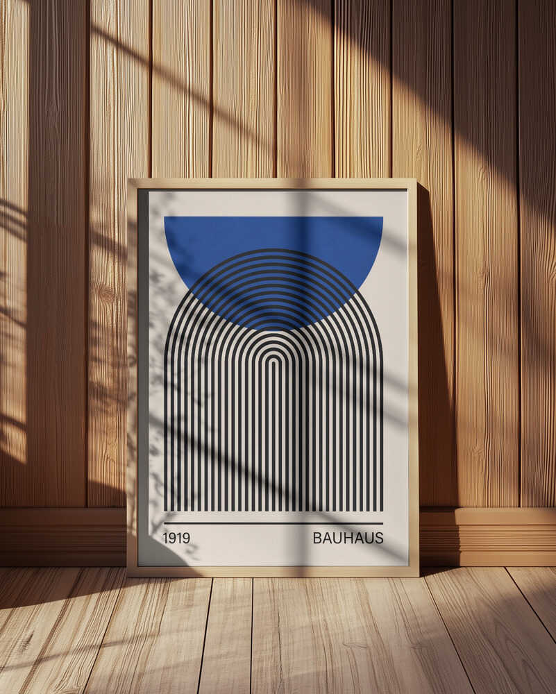 Abstract Blue Arches