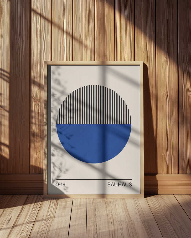 Geometric Blue Circle