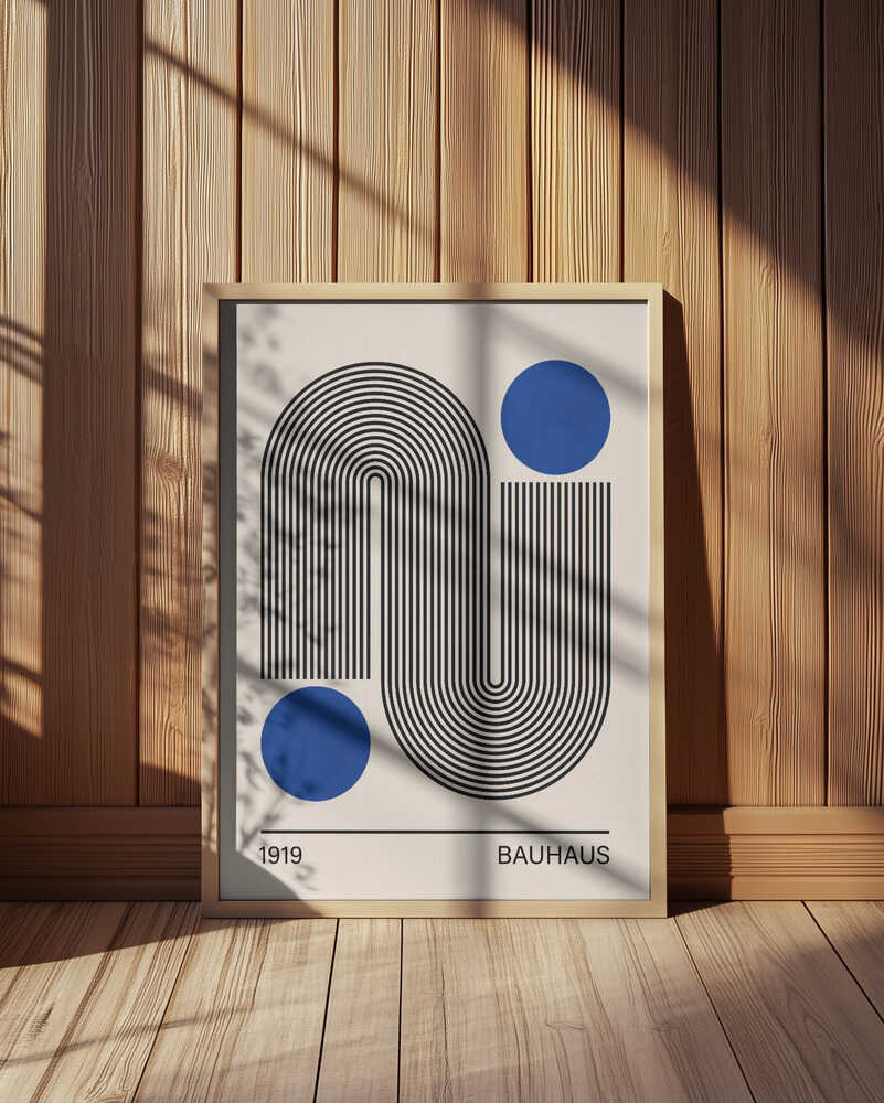 Modern Curves Blue Circles