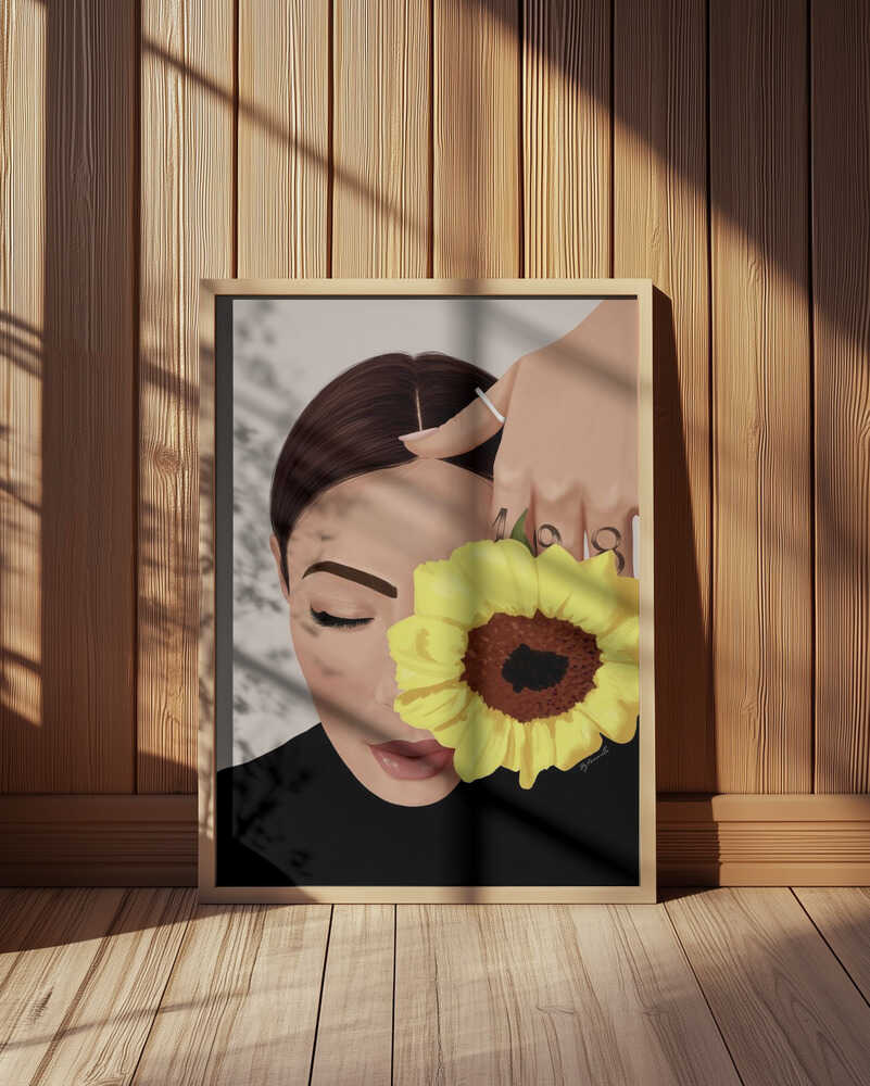 Serene Sunflower Portrait