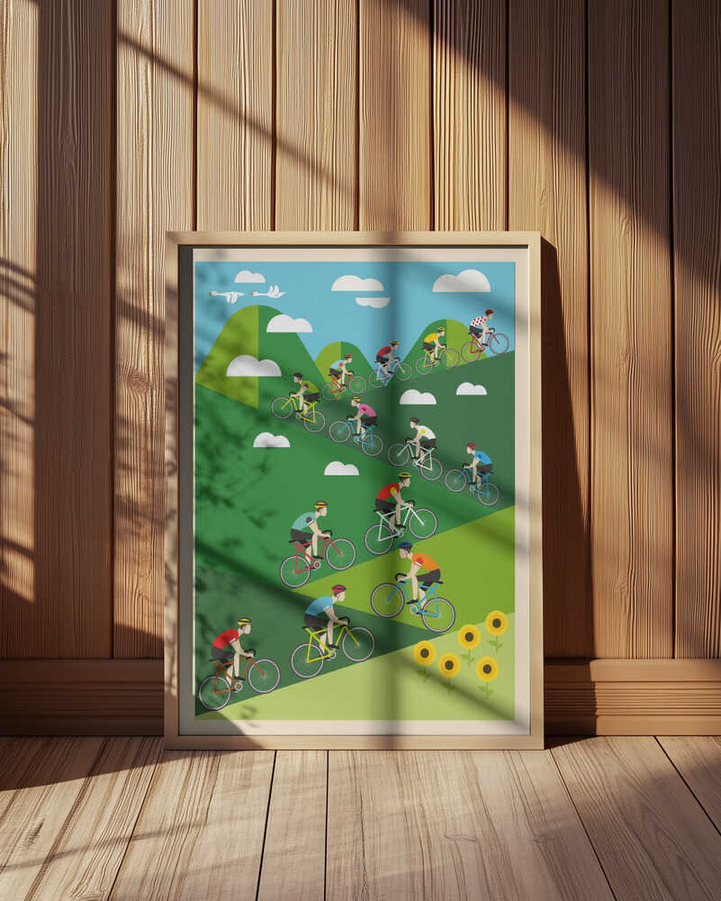 Uphill Cycling Race