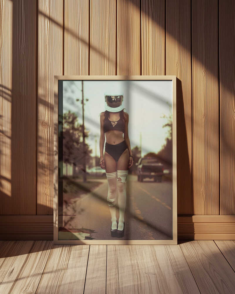 Enigmatic Road Figure