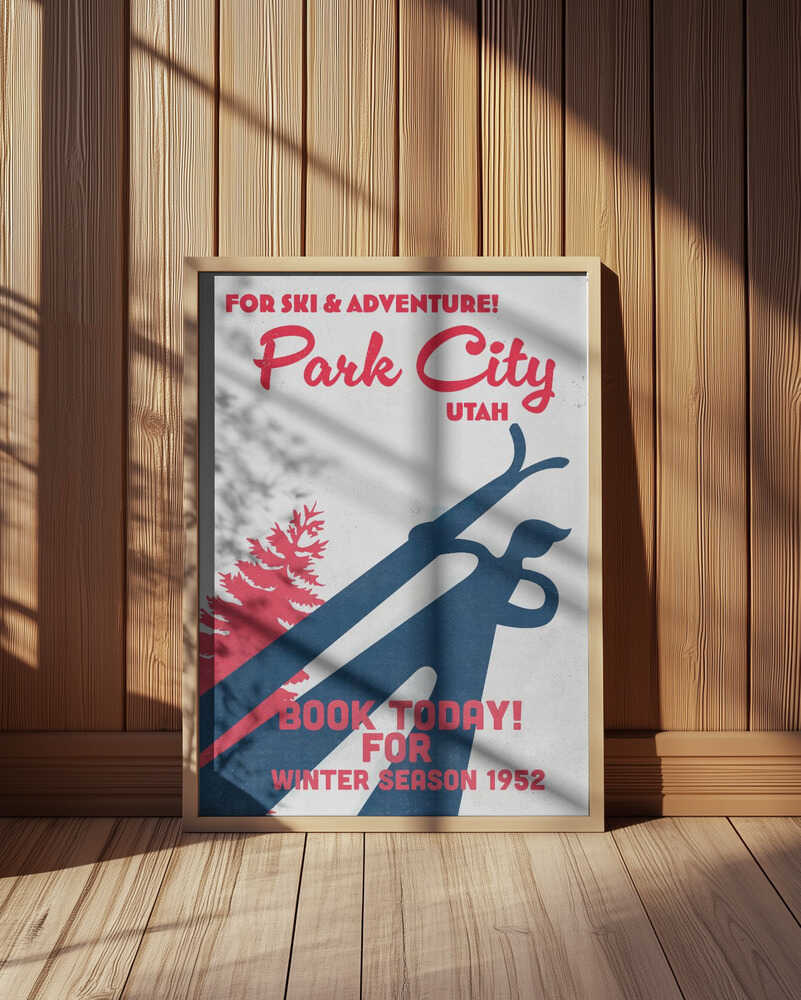 Park City – vintage skidaffisch