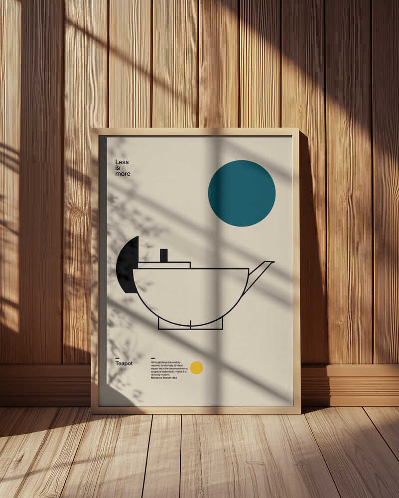 Sleek Bauhaus Teapot