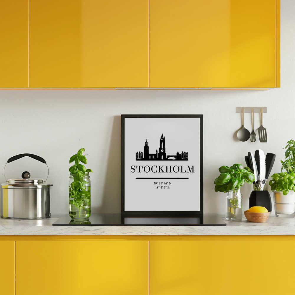 Stockholm City Silhouette