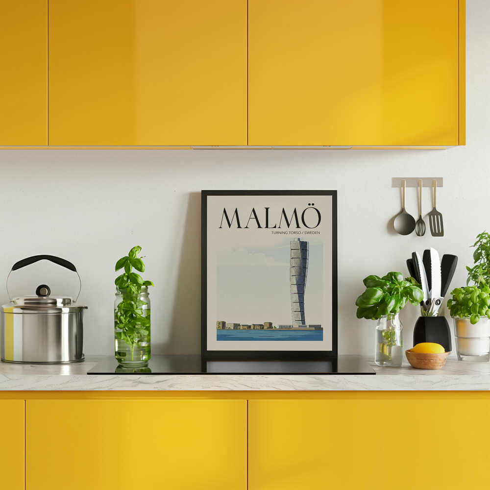 Malmö Travel Poster