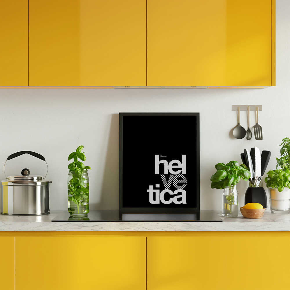 Helvetica, hel ve tica, Typographic, Black Design