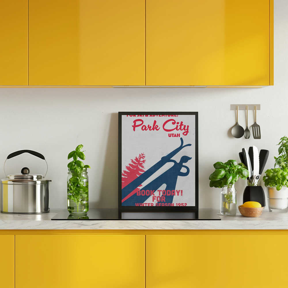 Park City – vintage skidaffisch