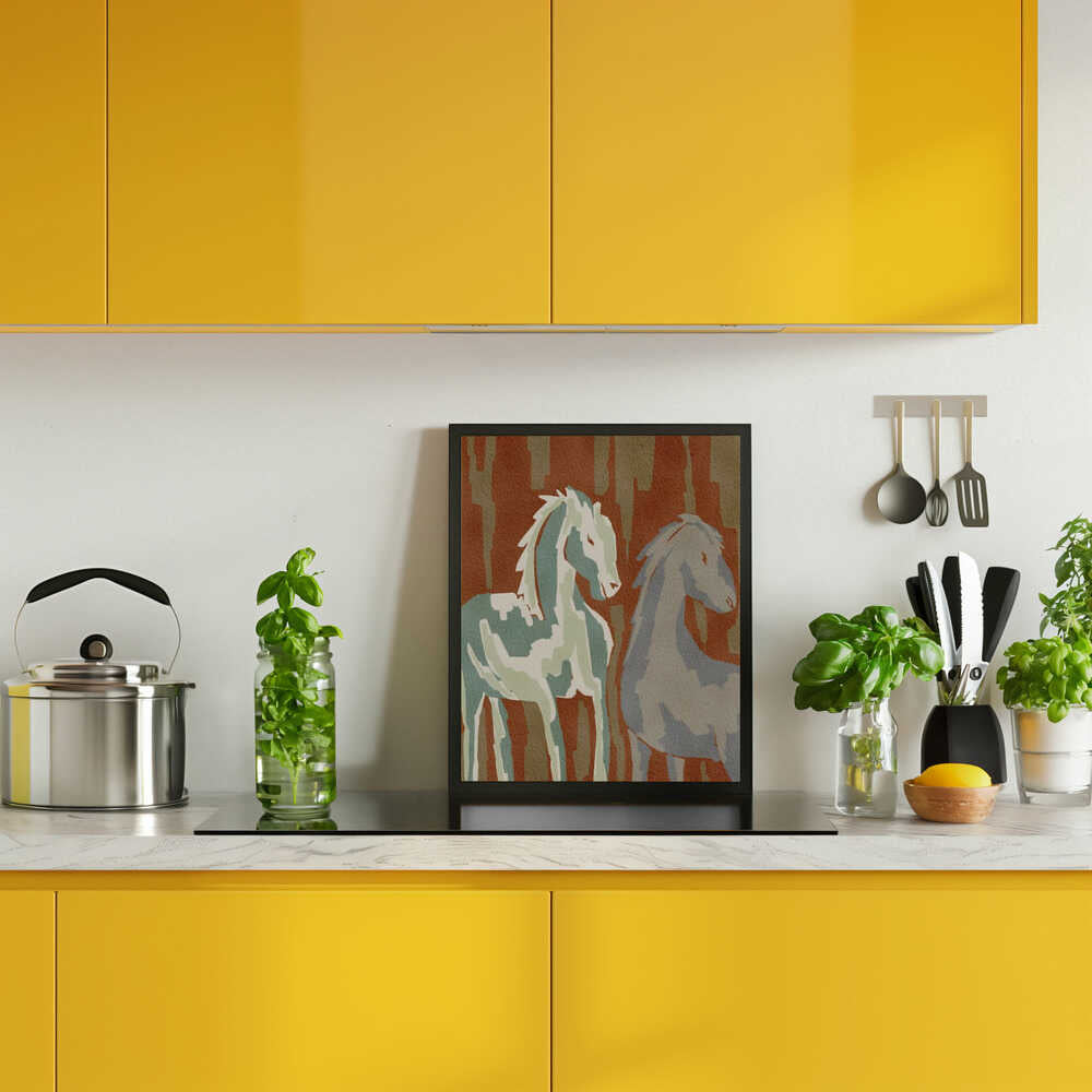Abstract Forest Horses