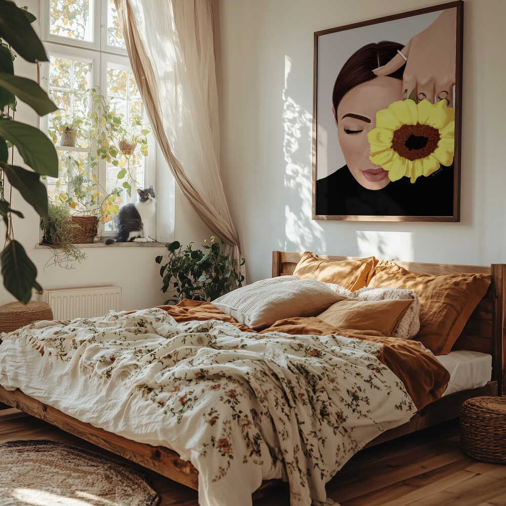 Serene Sunflower Portrait