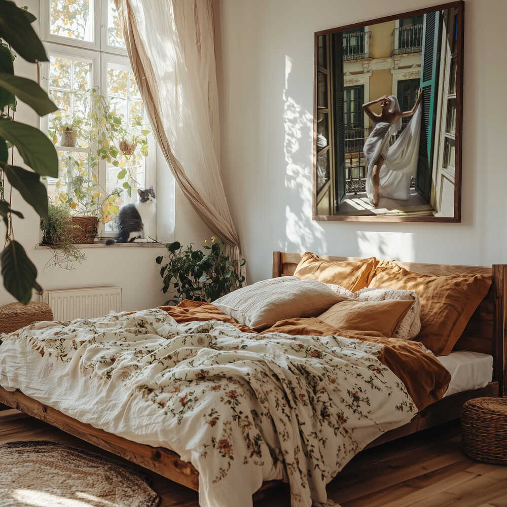 Morning City Balcony