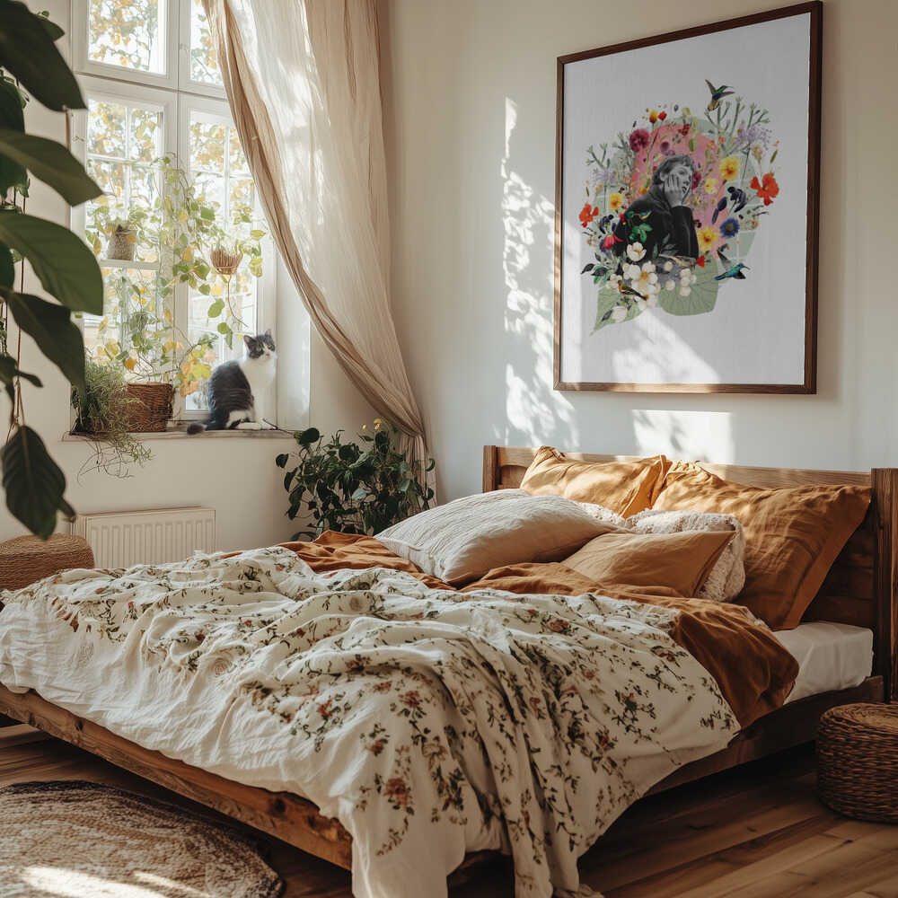Dreamy Floral Reflection
