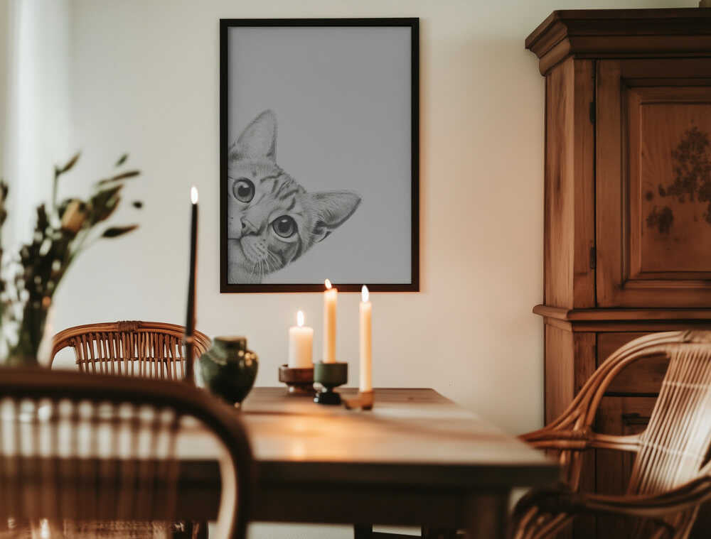 Nyfiken katt