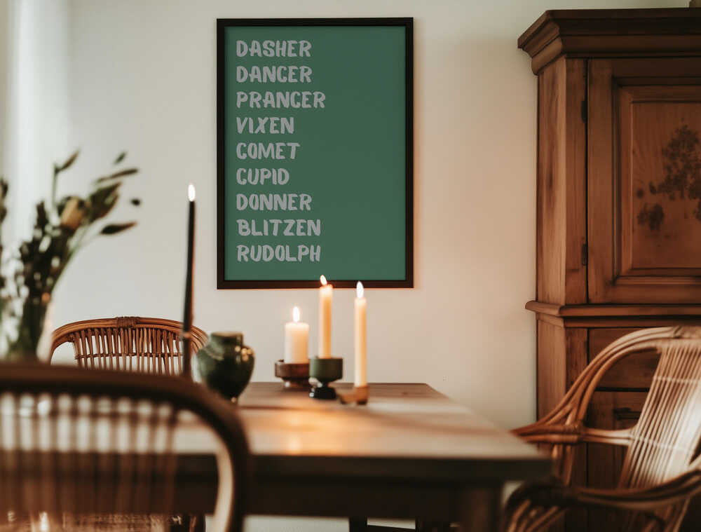 Reindeer Names - Green