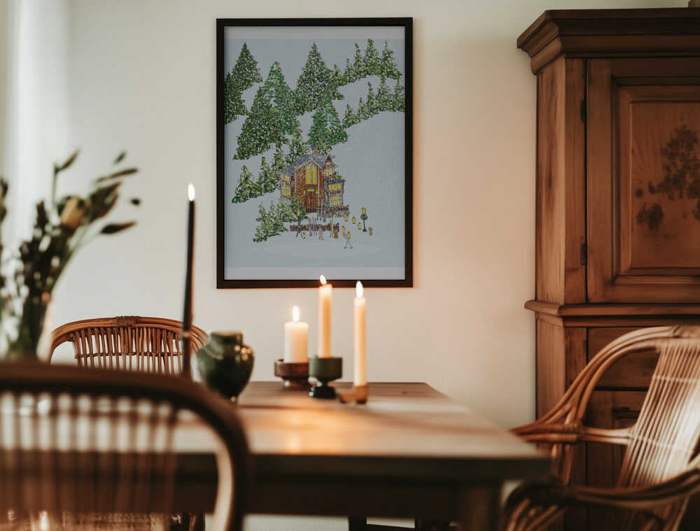 Mysig skridskoåkning