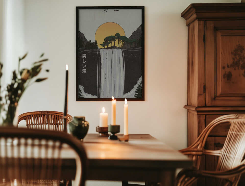 Ett vackert vattenfall