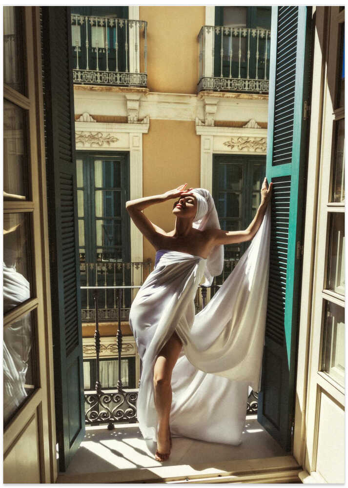 Morning City Balcony
