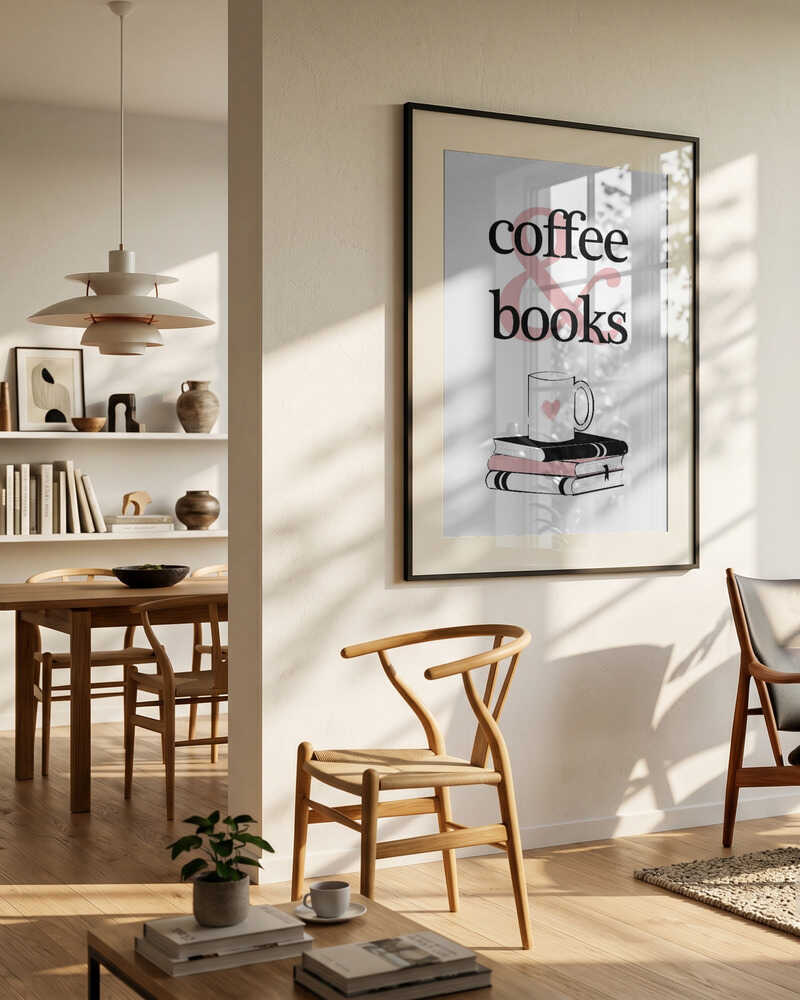 Coffee Books Heart