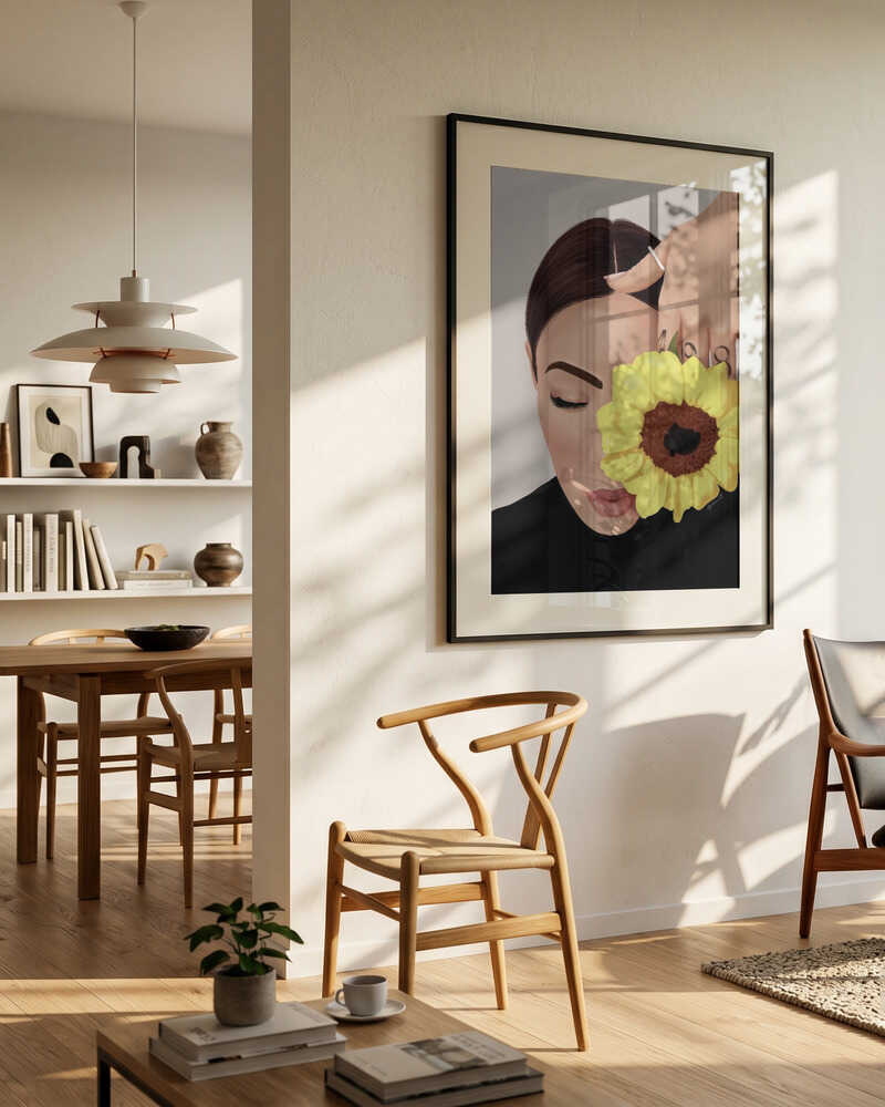 Serene Sunflower Portrait