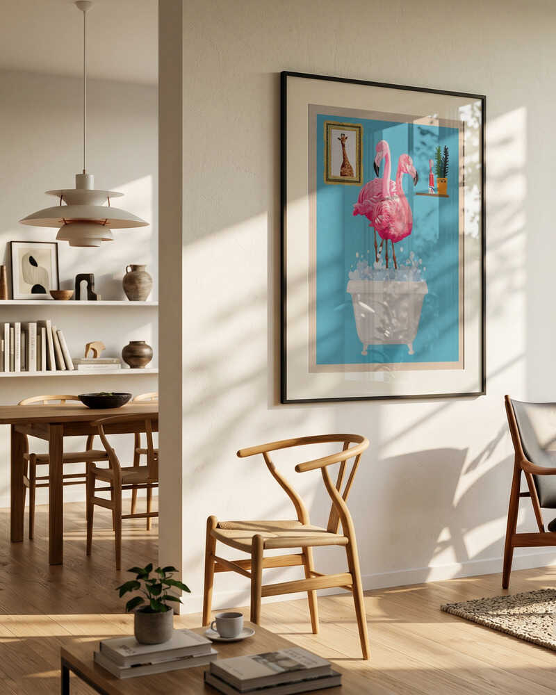Flamingo i badkaret
