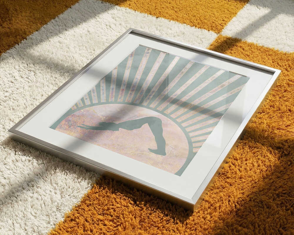Downward Dog Sunburst Aura