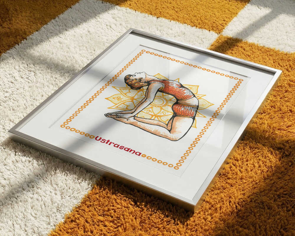 Camel Pose Yoga Mandala