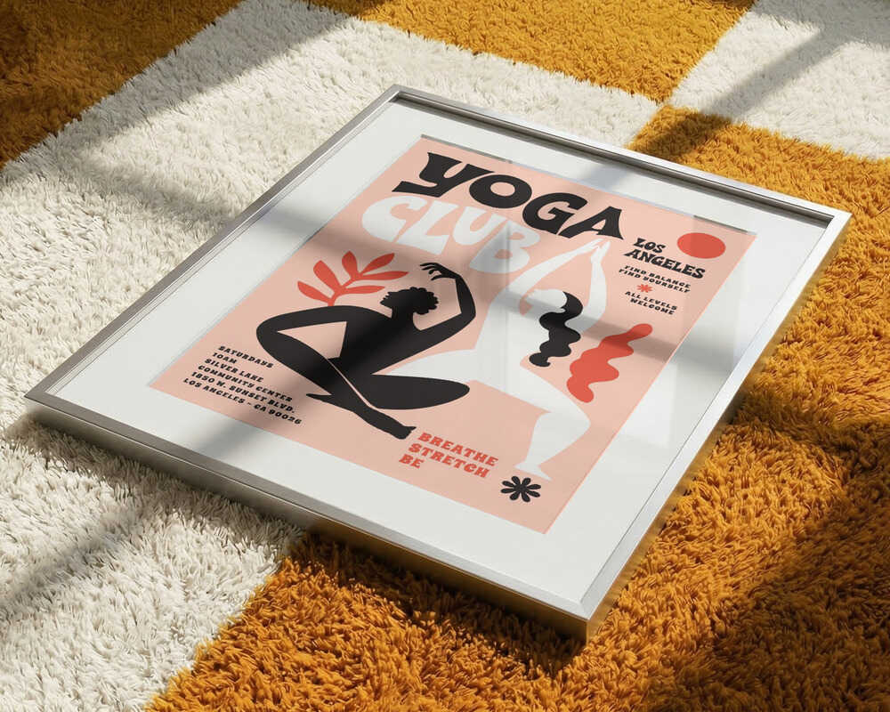 Abstract Yoga Flow. Yoga Club