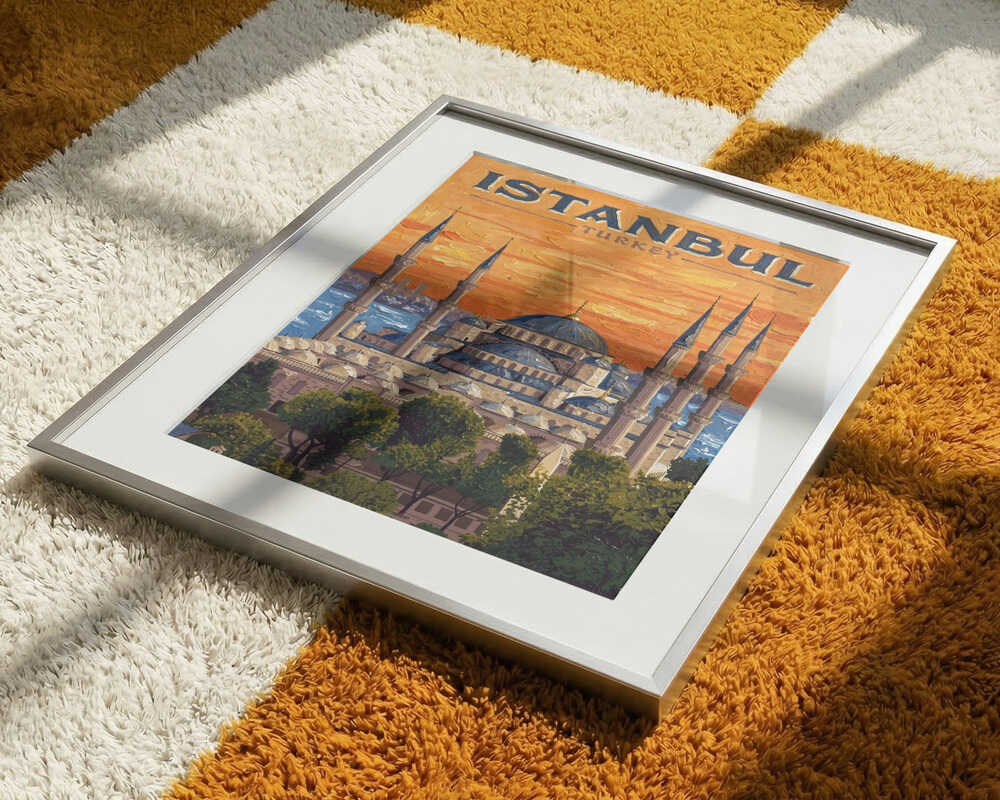 Istanbul Blue Mosque Sunset