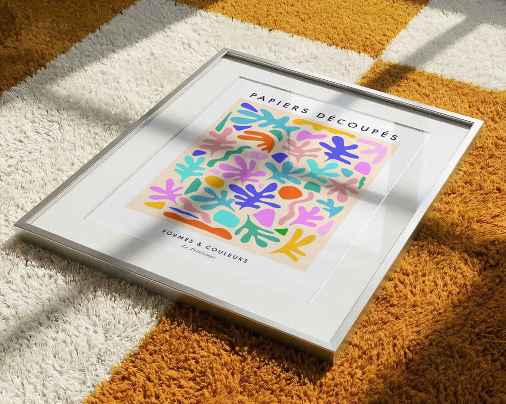 Vibrant Cutout Shapes