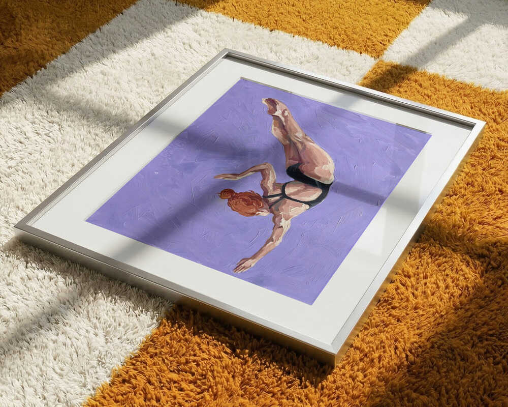 Graceful Purple Dive