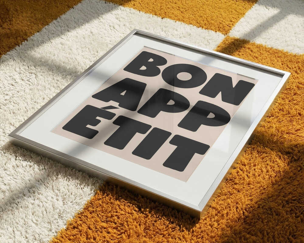 French Bon Appetit Typography