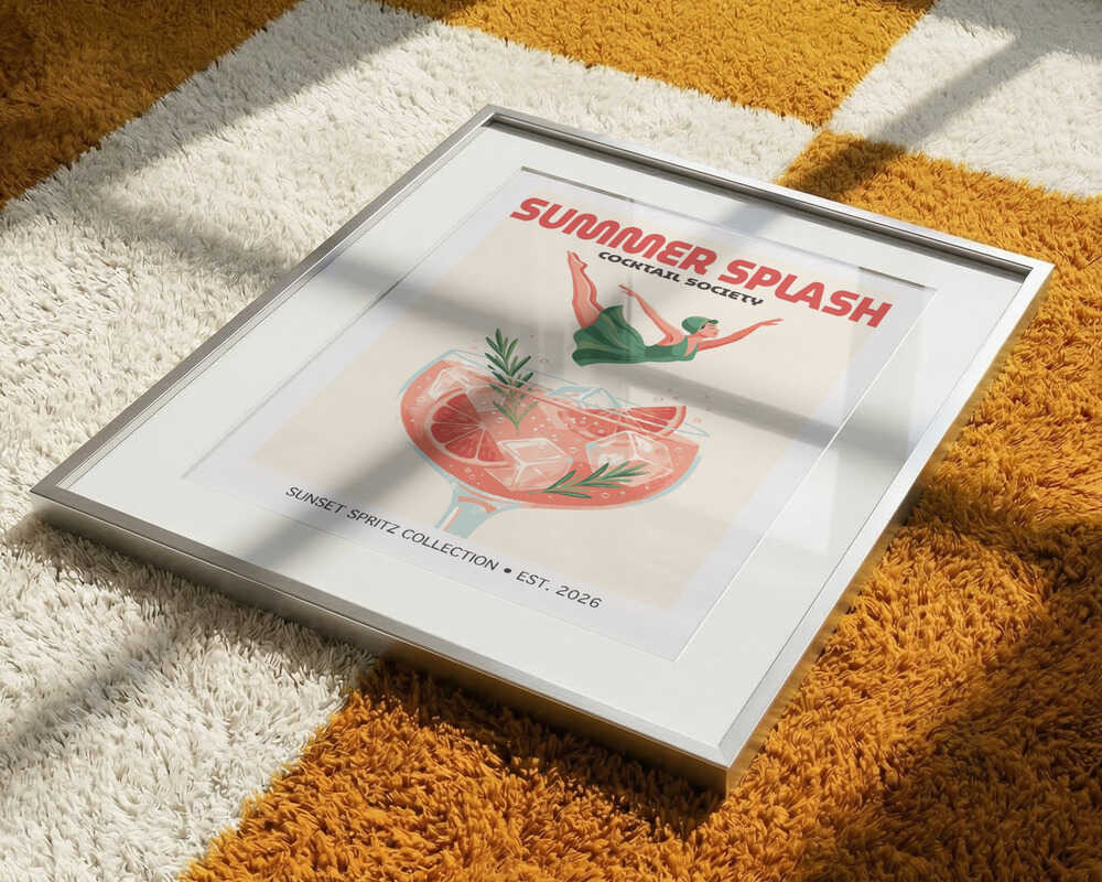 Retro Cocktail Splash