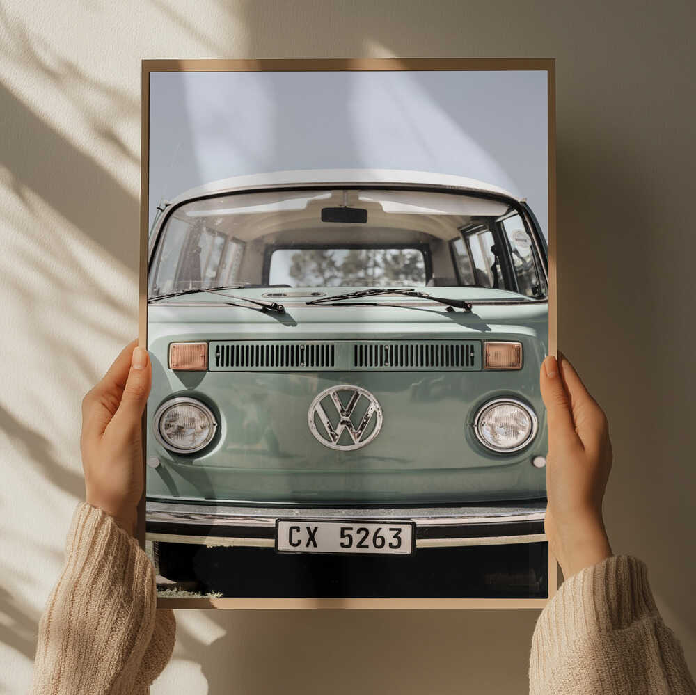 Volkswagen Type 2. Surfarbuss i grönt