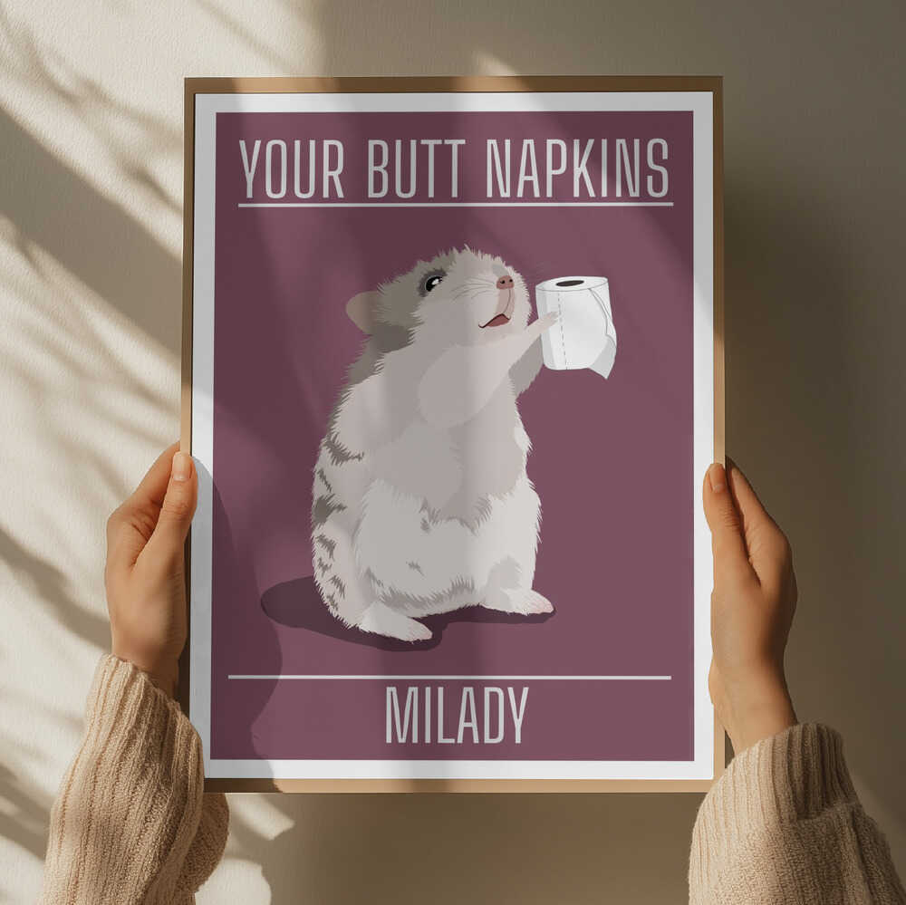 Funny Hamster Toilet Paper