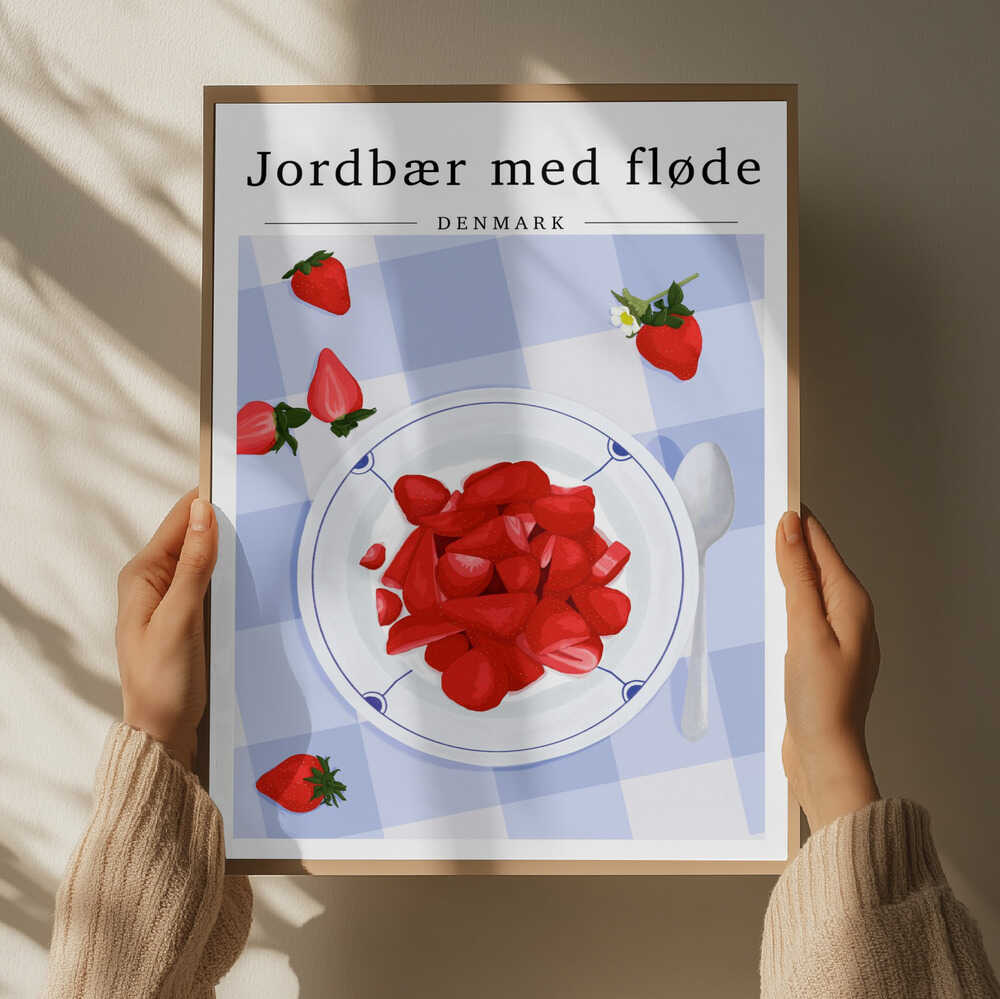 Jordbær Med Fløde