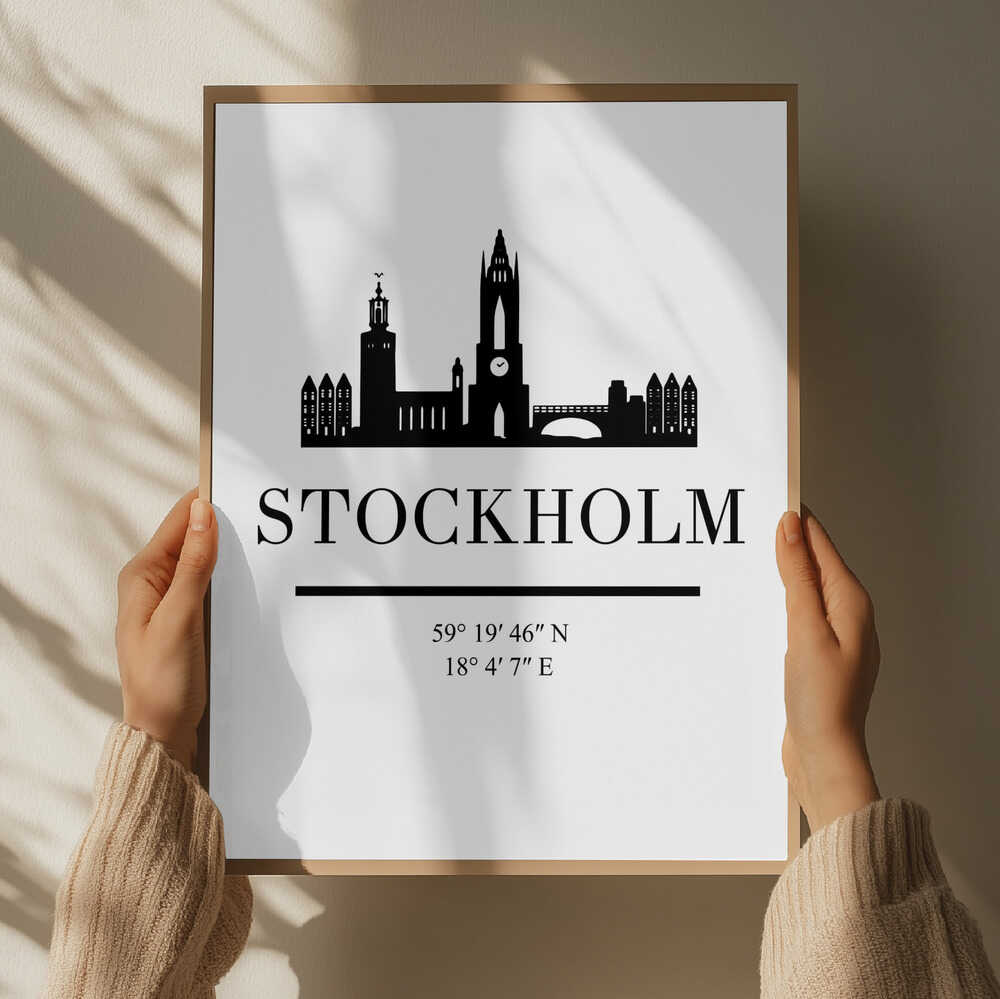 Stockholm City Silhouette