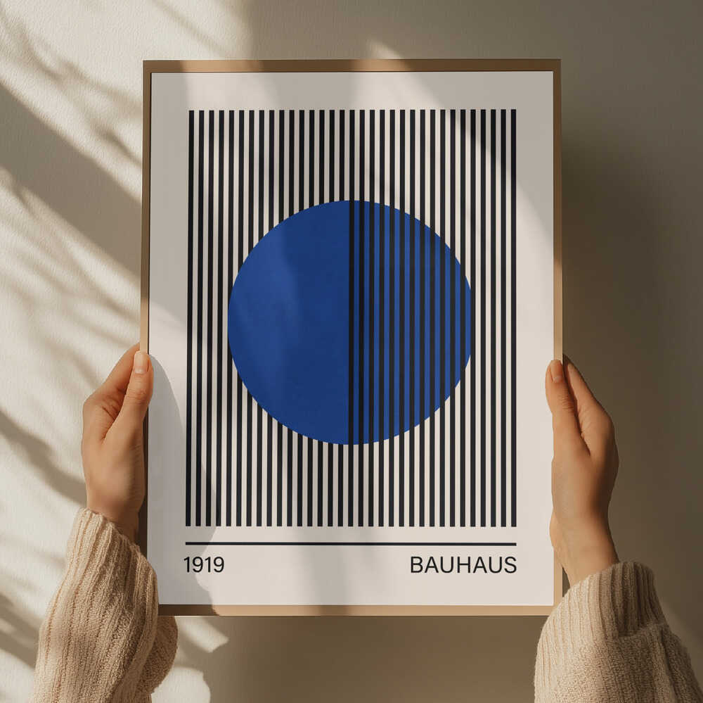 Geometric Blue Circle
