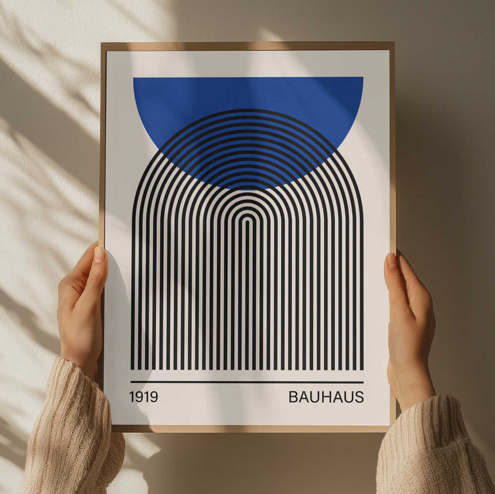 Abstract Blue Arches