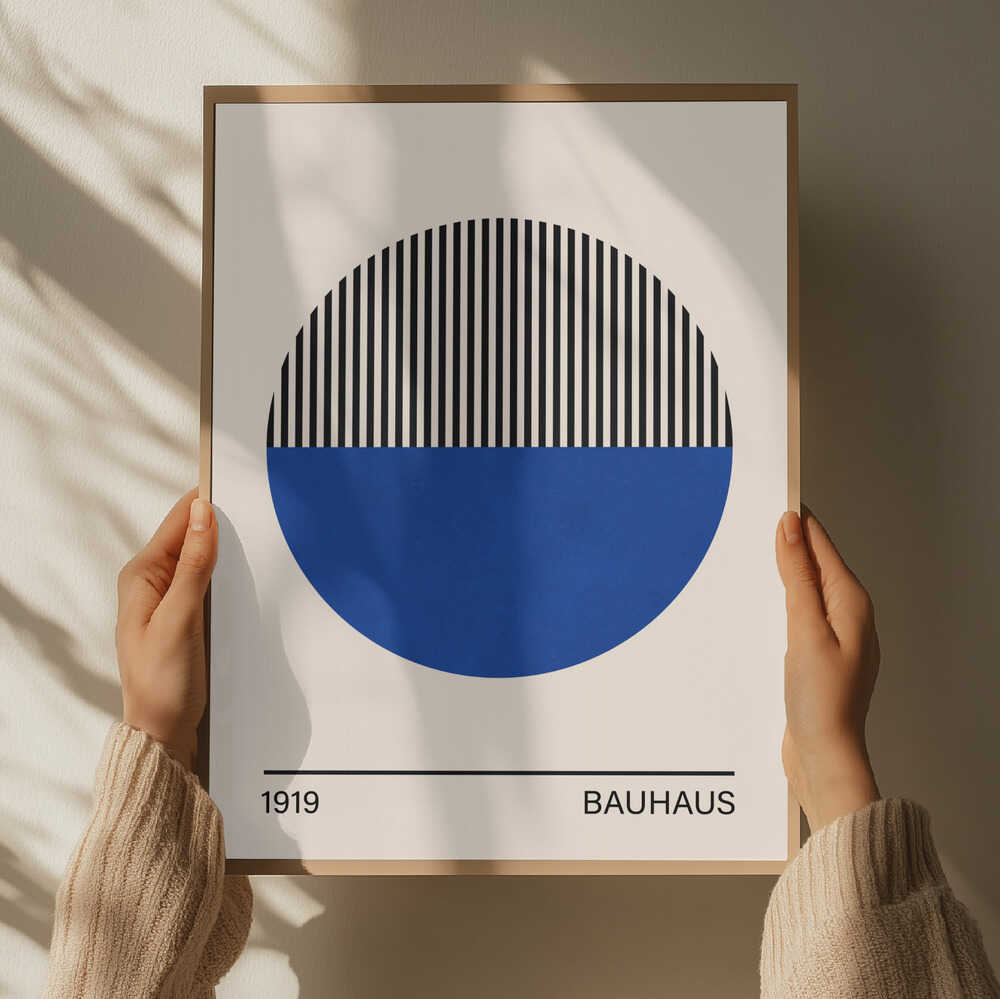 Geometric Blue Circle