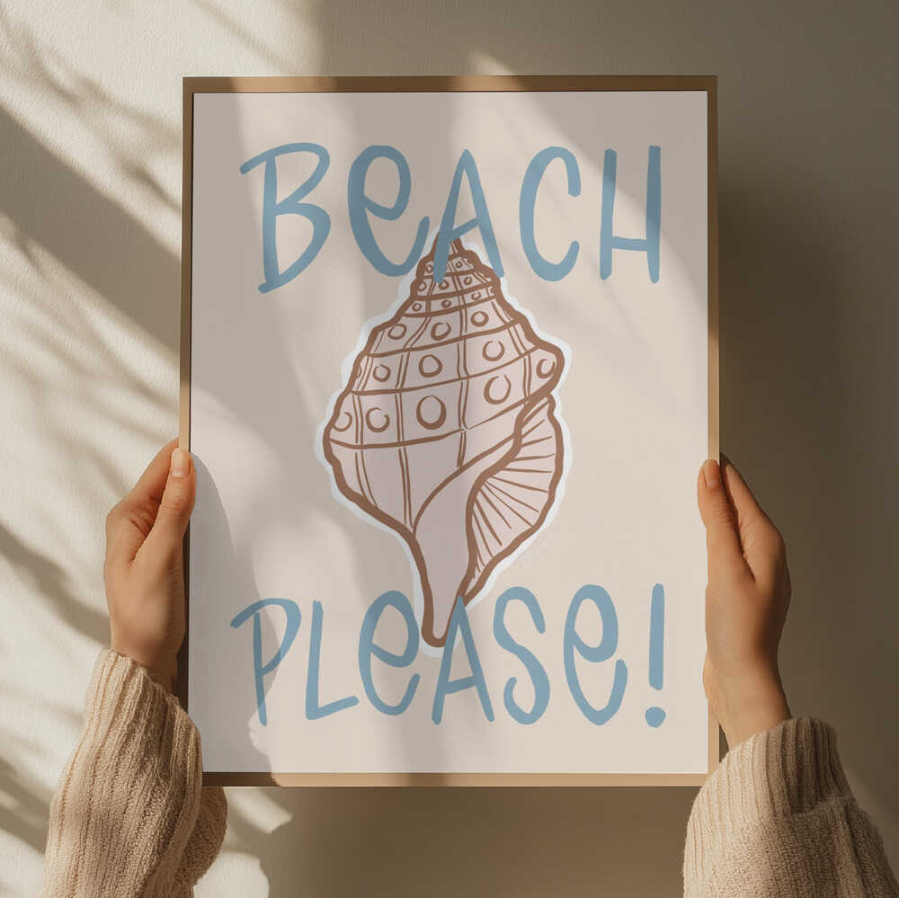 Beach Please Conch Shell