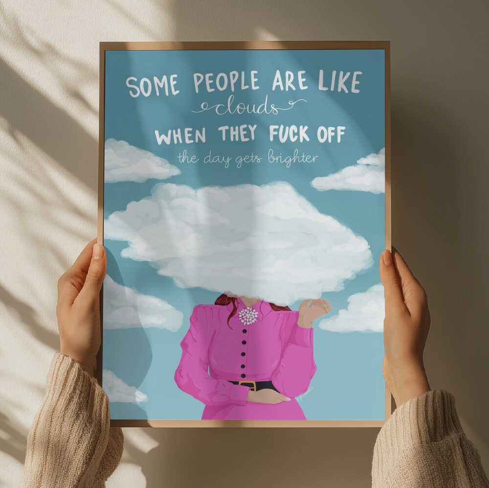 Sarcastic Cloud Head Woman