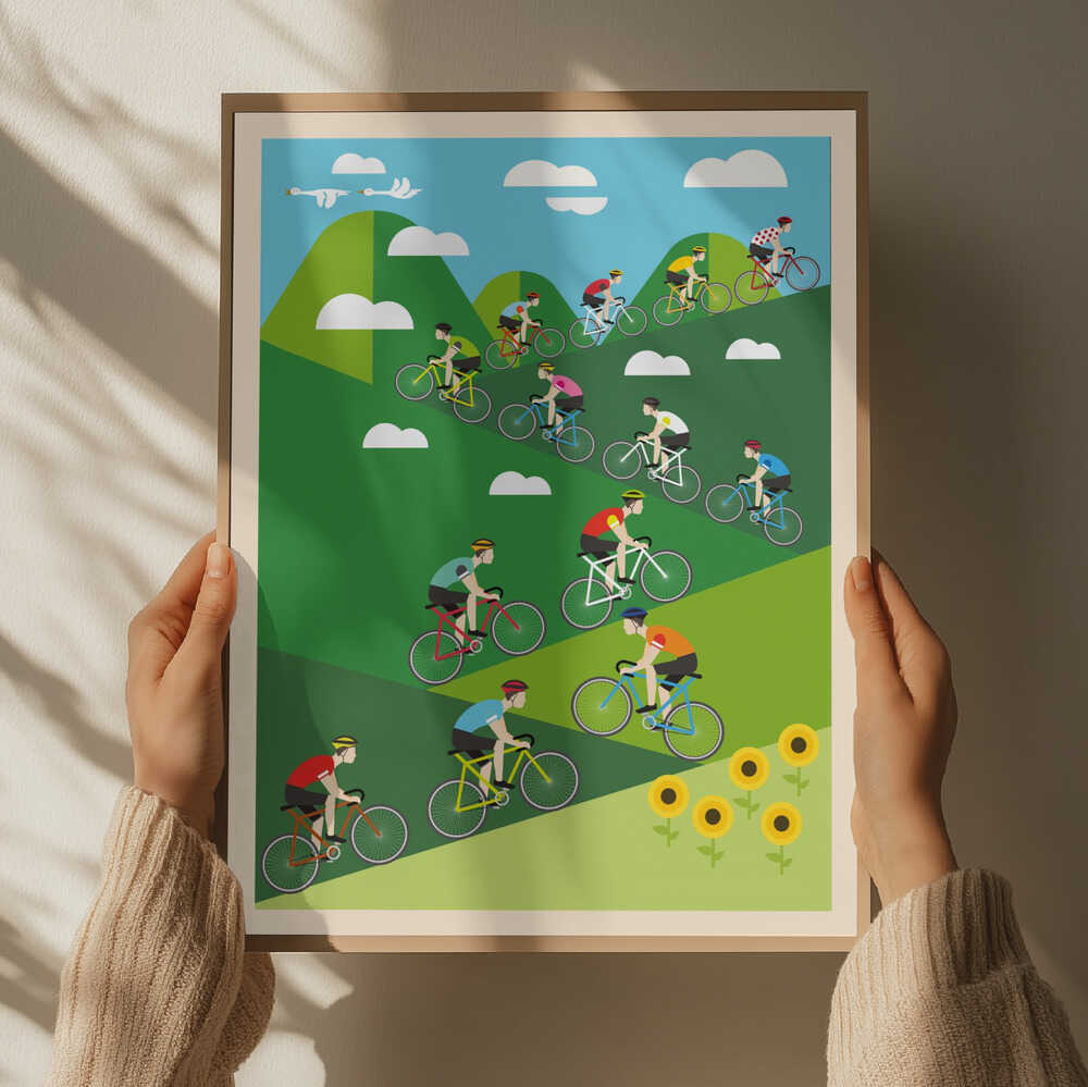 Uphill Cycling Race