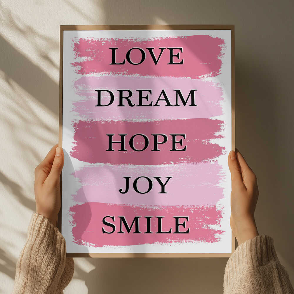 Pink Inspirational Words
