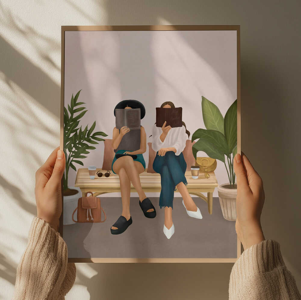 Friends Reading Books