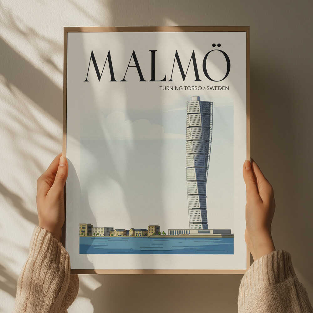 Malmö Travel Poster