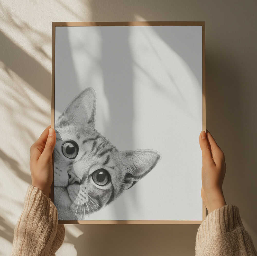 Nyfiken katt